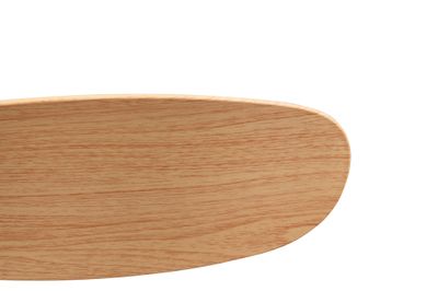 Ventilateur de plafond avec lumière LED + télécommande Blanc/bois Ø108cm - Flen REALITY