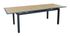 Table de jardin à rallonge LOUISIANE aluminium bois 187/247x100 cm - PROLOISIRS