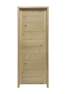 Bloc-porte postformé H.204 x l.83 cm décor plaqué sapin ALPINE poussant droit - SMIS
