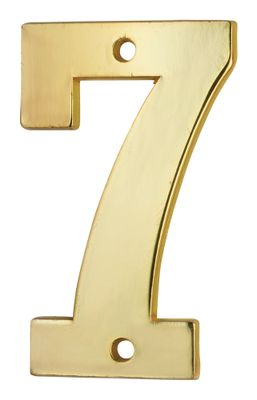 Chiffre 7 à visser hauteur 51 mm laiton THIRARD