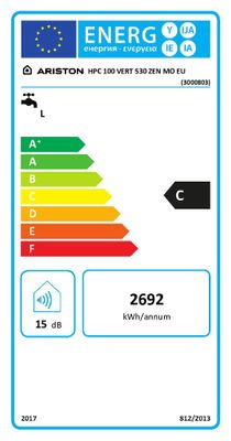 Chauffe-eau électrique 100L vertical stéatite HPC Zen - ARISTON