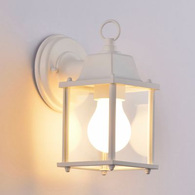 Applique extérieur E27 Palerme blanc IP44 60W - COREP