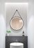 Miroir rond lumineux D.60 cm Barber Black MP GLASS