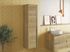 Colonne de salle de bains Thana 2 portes L35 x H140 x P32 cm panneau de particules chêne naturel