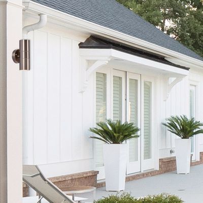 Applique extérieur GU10 2 lumières Harry nickel brossé IP44 2x35W - COREP