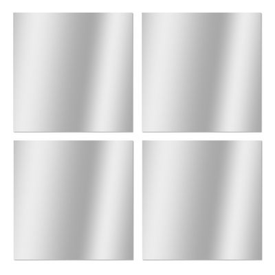 Miroirs carrés 20 x 20 cm par 4