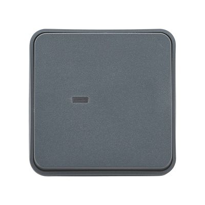 Va et Vient étanche IP55 avec témoin lumineux anthracite Cyklone DEBFLEX