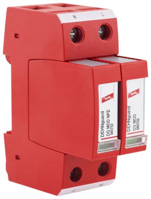 Parafoudre modulaire type 2 monophasé 40kA à cartouches débrochables - DEHN