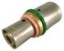 Jonction inégale à sertir pour tube PER diamètre 12 mm vers diamètre 16 mm