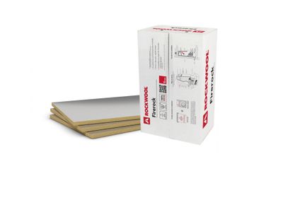 Panneau de laine de roche rigide Firerock - Épaisseur 30 mm - l.0,60 x L.1,00 m ROCKWOOL