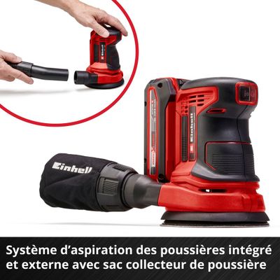 Ponceuse excentrique sans fil diamètre 125 mm 18 V TE-RS 18 Li-Solo EINHELL