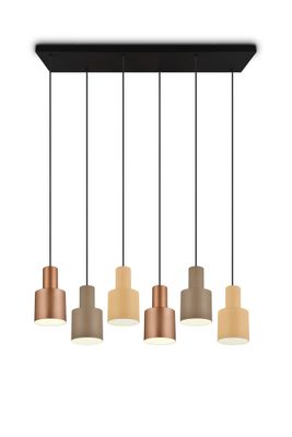 Suspension E27 Agudo multicolore 6x40W - TRIO