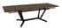 Table de jardin à rallonge VITA oxyde aluminium marron 180/280x100 cm - PROLOISIRS