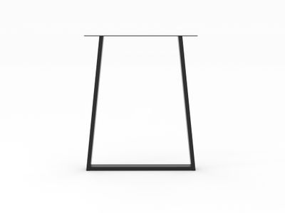 Pied de table XL trapèze 710 x 580 x 60 mm métal noir REI