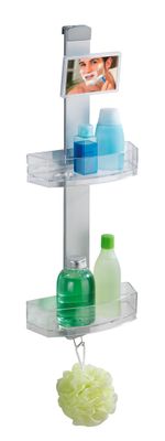 Serviteur de douche acier inox avec miroir Premium WENKO