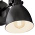 Spot mural en saillie orientable E27 40W métal noir - Priddy EGLO