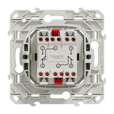 Interrupteur va-et-vient et bouton poussoir aluminium - Odace 2011 SCHNEIDER ELECTRIC