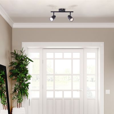 Réglette ANDRES GU10 2x10W noir - BRILLIANT