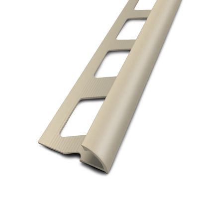 1/4 rond ouvert PVC beige longueur 2,50 m hauteur 12.5 mm DINAC