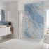 Panneau mural de douche 150x255 cm marbre bleu DécoDesign Softtouch - SCHULTE