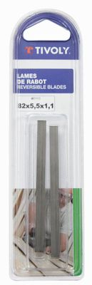 Fers de rabot au carbure longueur 82 mm par 2 TIVOLY