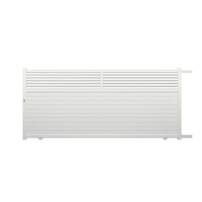 Portail coulissant aluminium JASMIN l.3,60 x H.1,634 m blanc livraison directe à domicile GARDEN GATE