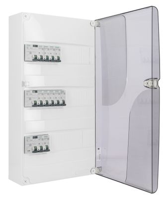 Porte pour tableau électrique 3 rangées transparente - SIEMENS