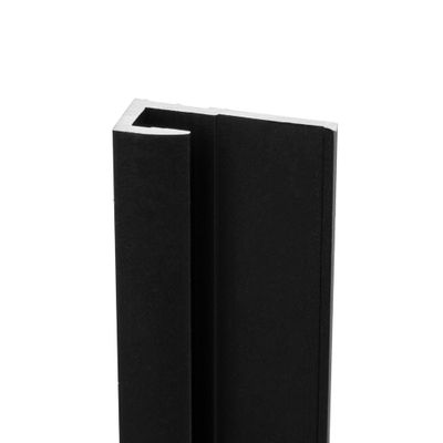 Profilé de finition noir pour panneaux muraux 210 cm - SCHULTE