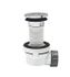 Siphon pour lavabo ultra-compact avec bonde Quick Clac sans trop plein Nano 100 mm WIRQUIN