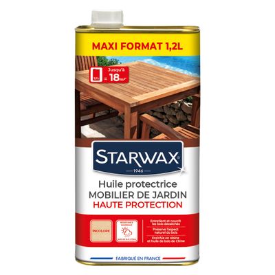 Huile haute protectrice teck 1,2 L - STARWAX