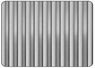 Tôle aluminium anodisé ondulé 250 x 500 mm épaisseur 0,5 mm CQFD