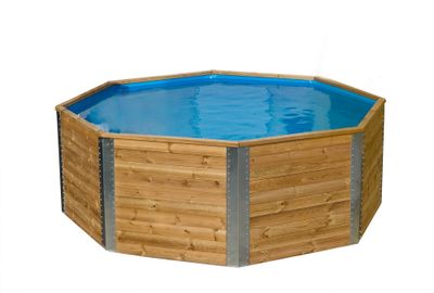 Piscine hors sol ronde bois massif Ø 325 cm  104 x 157 cm hauteur 116 cm, Livraison à domicile incluse - WEKA