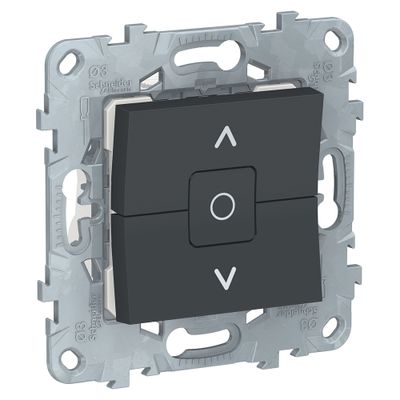 Interrupteur volet roulant 3 boutons anthracite - Unica SCHNEIDER ELECTRIC