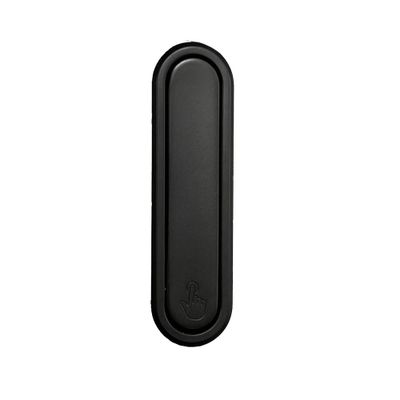 Crochets rabattables en métal noir mat 23 x 72 x 12 mm pour panneau acoustique mural par 2 REI