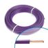 Fil électrique H07V-U 1,5 mm² rigide violet 100 m