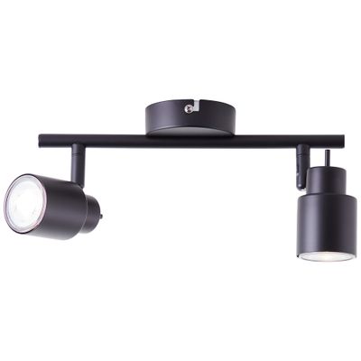 Réglette ANDRES GU10 2x10W noir - BRILLIANT