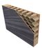 Bloc-porte fin de chantier postformé H.204 x l.83 cm décor mélanimé EBENE poussant droit - SMIS