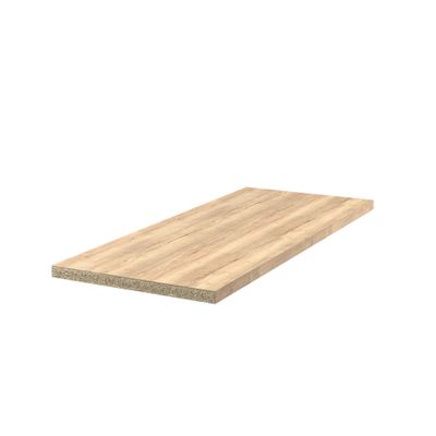 Plan de travail décor chêne structuré 1850 x 640 x 38 mm FAB