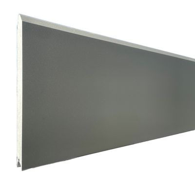 Porte de garage sectionnelle motorisée l.240 x h.200 cm lisse grise - SPADONE
