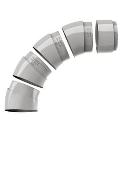 Coude multiangle gris 22°à 87° FITT