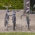 Râtelier 2 vélos avec arceau gainé modèle de suivant MOTTEZ