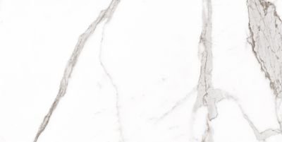 Carrelage sol intérieur effet marbre blanc brillant PALACE ép 8 mm 60 x 120 cm paquet de 1,44 m² CERAM INDUSTRIE