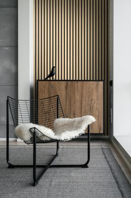 Panneau décoratif PVC Element 3D Linio - 25 x 375 x 2600 mm - GROSFILLEX