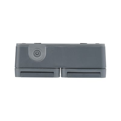 Double Prise 2 pôles+terre étanche IP55 horizontale anthracite Cyklone DEBFLEX