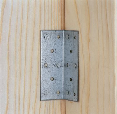 Equerre d'assemblage d'angle large galva 40 x 40 x 100 mm ALBERTS