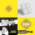 Pastilles adhésives double face repositionnables blanc 11 mm x 15 mm par 36 - SCOTCH