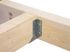 Support de poteau à écartement variable droite 30 x 140 mm