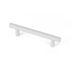 Poignée de meuble cylindrique inox blanc mat entraxe 96 mm par 4 REI