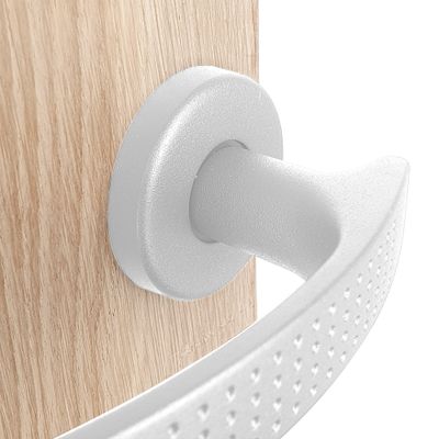 Poignées sur rosace Ibiza blanc mat sans trou ALPERTEC