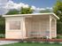 Sauna extérieur Palmako Sanna 5 places 4,1m² avec pergola - 14,4m² - PALMAKO